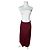 Chloé Vintage Chloe Wollrock burgunderrot FR42 Bordeaux