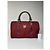 Céline Vintage Celine Paris Triomphe Monogram Boston Tasche Lila Bordeaux - Ansicht 13