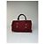 Céline Vintage Celine Paris Triomphe Monogram Boston Tasche Lila Bordeaux - Ansicht 2