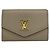 Cartera Lock Mini de cuero con tres pliegues de Louis Vuitton Castaño Beige