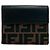 FENDI Zucca FF Pattern Bi-Fold Wallet Brown Black - view 2