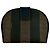 Fendi Pequin Pattern Stripe Logo Leather Bi-fold Wallet Brown Black