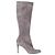 Stivali in suede al ginocchio Christian Louboutin Marrone