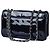 Borsa a flap in vernice Chanel Nero - vista 4