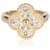 Van Cleef & Arpels Yellow Gold Diamond Vintage Alhambra Ring  - view 1