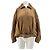 Autre Marque Camel-farbenes Wildlederjacke Kamel