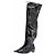 Autre Marque Botas altas de vinilo Negro