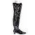 Autre Marque Botas altas de vinilo Negro - vista 2