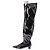Autre Marque Botas altas de vinilo Negro - vista 3
