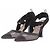 Fendi Pumps aus schwarzem Leder 10cm Absatz Größe 37.5