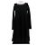 Alaïa Schwarzes Wollkleid mit langen Ärmeln
