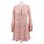 Zimmermann Mini-Kleid mit rosa Blumen aus Leinen Pink