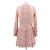 Zimmermann Mini-Kleid mit rosa Blumen aus Leinen Pink - Ansicht 2