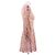 Zimmermann Mini-Kleid mit rosa Blumen aus Leinen Pink - Ansicht 3