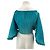 Top plisado turquesa Cult Gaia Azul - vista 2