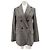 Frame Denim Blazer mit Hahnentrittmuster Grau