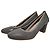 Autre Marque Grau strukturierte Blockabsatz-Pumps von Sergio Leone Metallisch