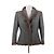 Alexander Mcqueen Grau Jacke mit braunem Wollfell
