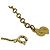 Collana Pendente in Strass Placcata Oro Christian Dior D'oro - vista 4