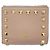 Portefeuille bi-fold Valentino en cuir beige