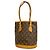 Borsa Tote Bucket PM Monogram Louis Vuitton Marrone