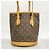 Borsa Tote Bucket PM Monogram Louis Vuitton Marrone - vista 10