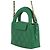 Borsa Shopper Kelly in vitello invecchiato verde di Chanel - vista 2