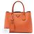 Borsa Prada Orange Medium Saffiano Cuir a doppio manico Arancione - vista 7