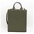 Borsa a Spalla Boxy Military in Pelle di Vitello Morbida 2 Vie Valextra Cachi - vista 3