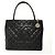 Timeless Borsa Tote Reissue Chanel in pelle di vitello grana nera Nero