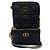Borsa a Spalla Multifunzionale Cannage Caro di Christian Dior Nero Bianco