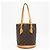 Bucket Borsa a secchiello PM in tela Monogram Louis Vuitton Marrone - vista 2
