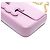 Céline Borsa a spalla Celine Triomphe in pelle di vitello rosa - vista 6