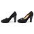 Hermès HERMES CHAINE 36 SCHWARZE SAMT-PUMPS - Ansicht 2