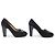 Hermès HERMES CHAINE 36 SCHWARZE SAMT-PUMPS - Ansicht 3