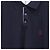 Kurzarm-Polohemd aus navyblauer Baumwolle mit gesticktem Brunello Cucinelli-Logo Marineblau - Ansicht 2