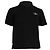 Polo de algodón negro con logo bordado de Burberry