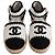 Timeless Espadrilles de algodón blanco con tira trenzada de Chanel - vista 5