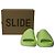 Adidas Yeezy Slides in plastica verde brillante - vista 8