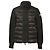 Jaqueta de down em nylon e lã verde Moncler com malha contrastante e acolchoada