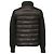 Jaqueta de down em nylon e lã verde Moncler com malha contrastante e acolchoada - vista 3