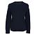 Timeless Chanel CC Strickpullover aus marineblauer Kaschmir mit Knopfverzierung - Ansicht 3