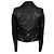 Giacca Biker Saint Laurent in Pelle Nera Nero - vista 3