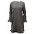 Mini-Kleid aus schwarzem Polyester mit Rüschen von Ganni