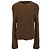 Bottega Veneta Rundhals-Pullover aus brauner Baumwolle Rot