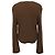 Bottega Veneta Rundhals-Pullover aus brauner Baumwolle Rot - Ansicht 3