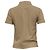 Polo de algodón beige con logo bordado de Burberry - vista 4