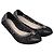 Timeless  Chanel Lace-Accent CC Cap Toe Ballet Flats in Black Leather - view 3