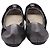 Timeless  Chanel Lace-Accent CC Cap Toe Ballet Flats in Black Leather - view 5