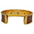 Bracelet Hermès Kelly Marron Cuir et Or Doré  - vue 3